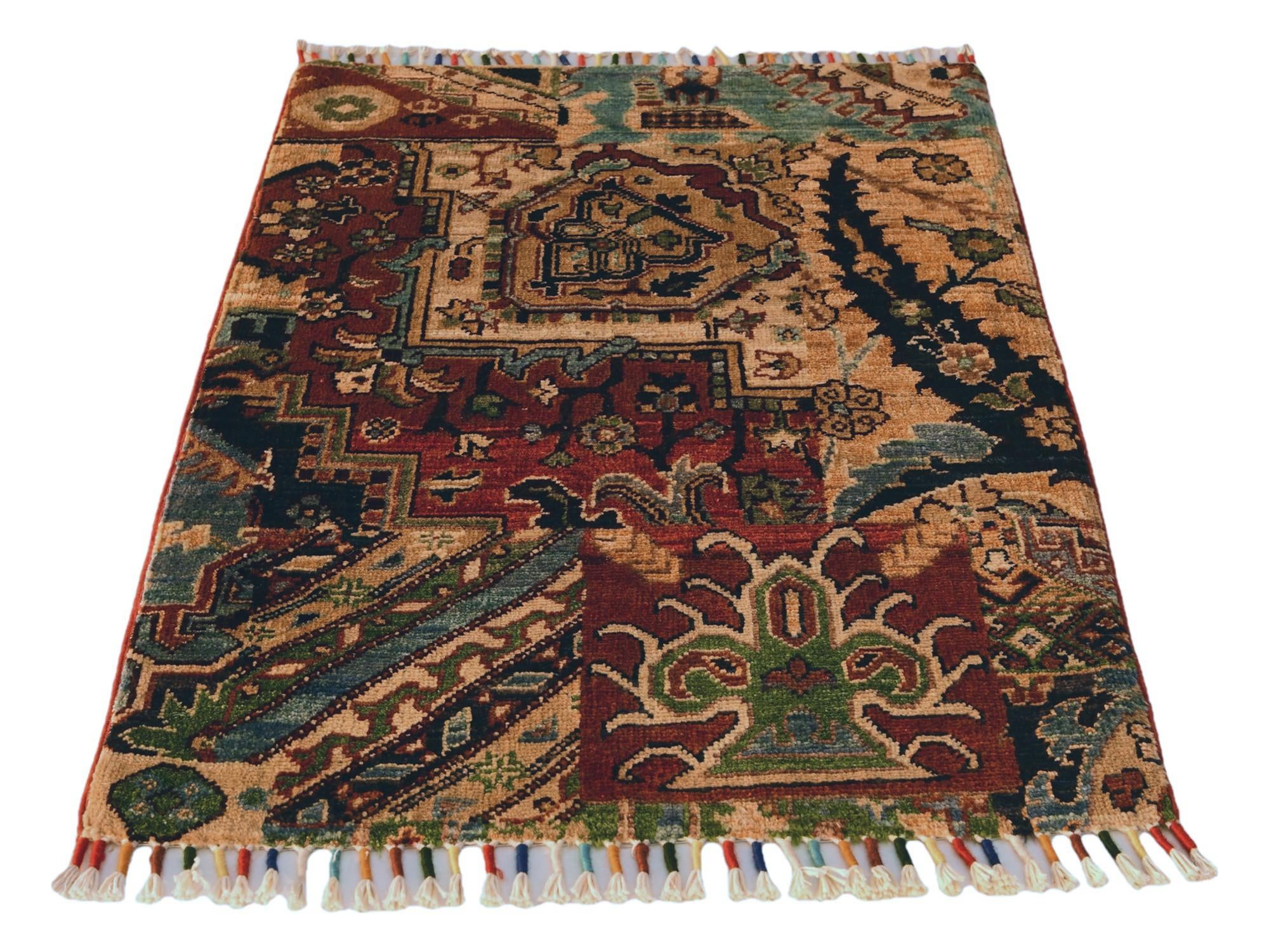 2' 2 x 3' Hand Knotted Ariana Ziegler Rug