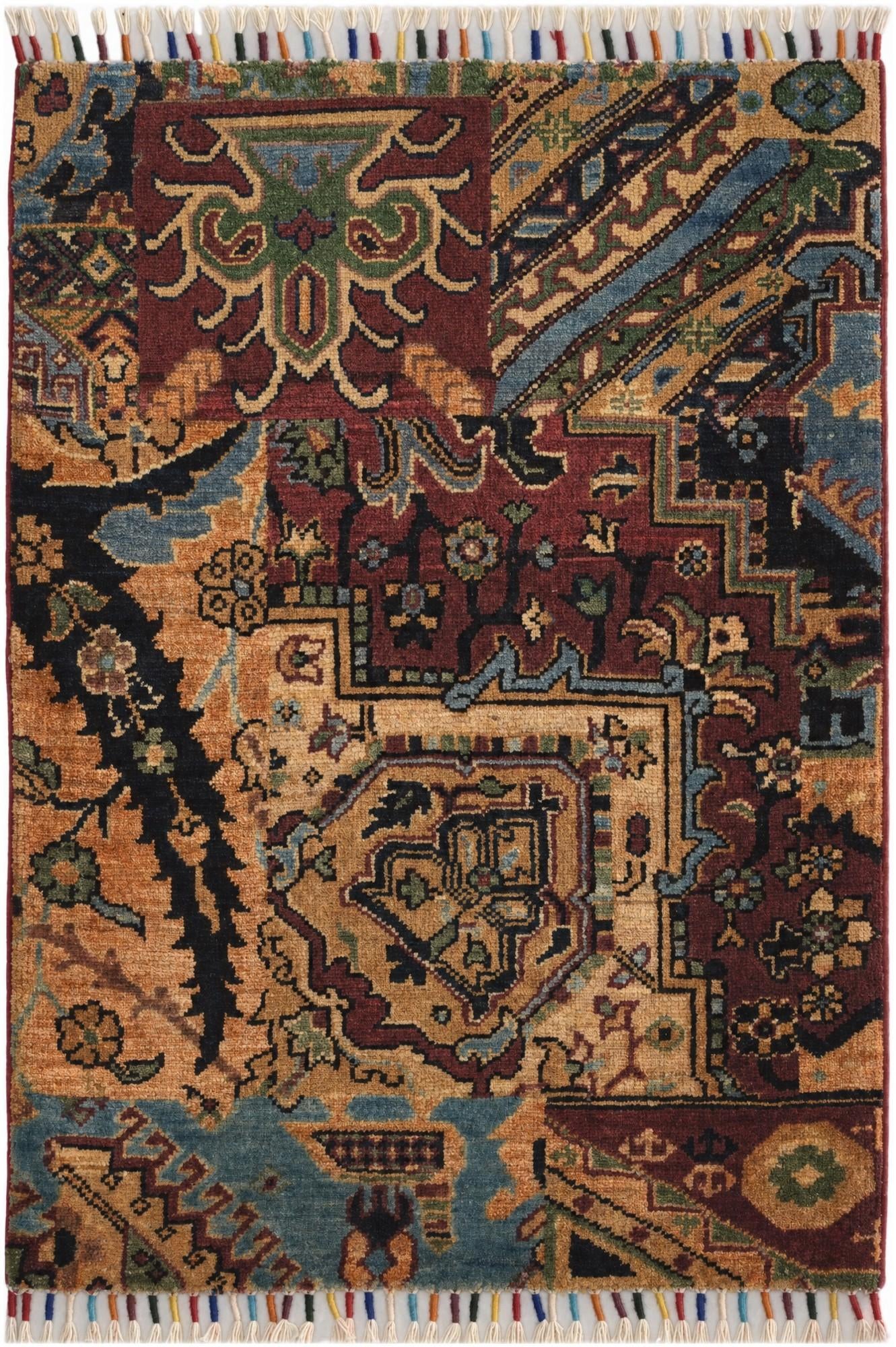 2' 2 x 3' Hand Knotted Ariana Ziegler Rug