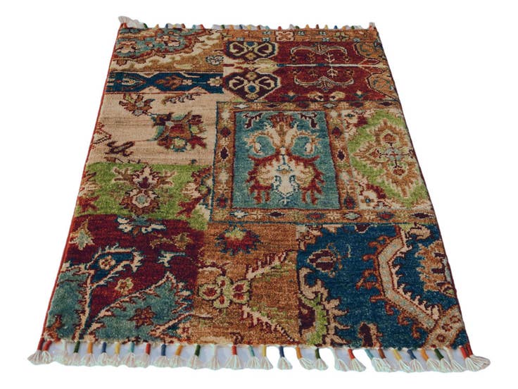 Detail image of 2' x 2' 10 Hand Knotted Ariana Ziegler Rug