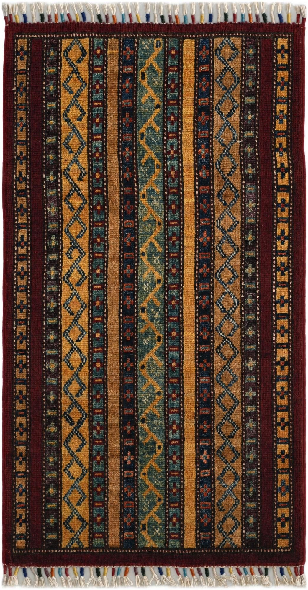 1' 8 x 3' 2 Hand Knotted Ariana Ziegler Rug