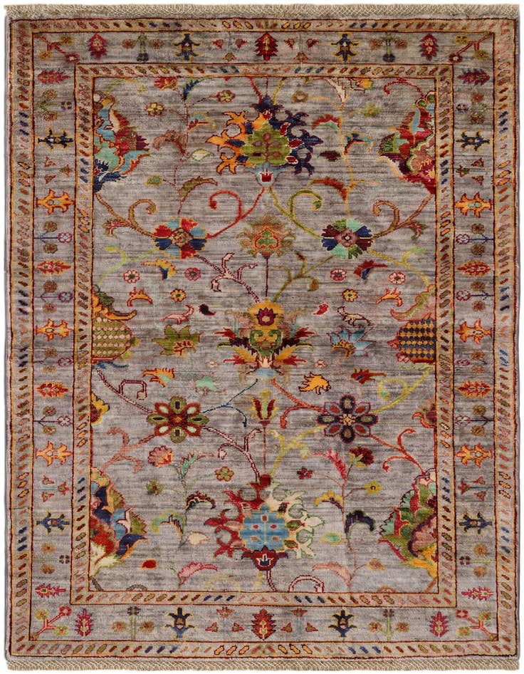 Detail image of 3' 3 x 5' Hand Knotted Ariana Ziegler Rug