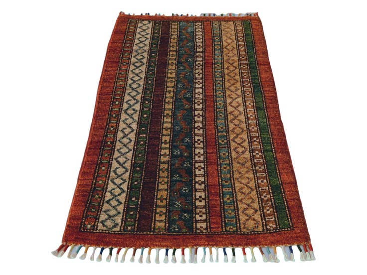 Detail image of 1' 9 x 3' 3 Hand Knotted Ariana Ziegler Rug