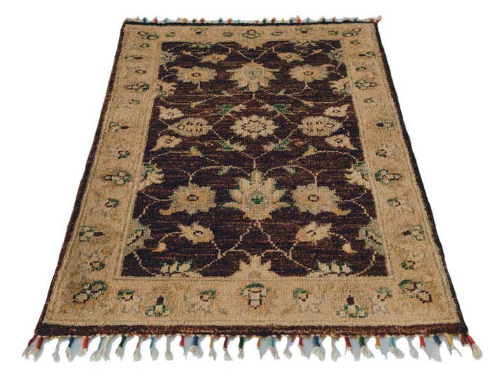 1' 11 x 3' Hand Knotted Ariana Ziegler Rug