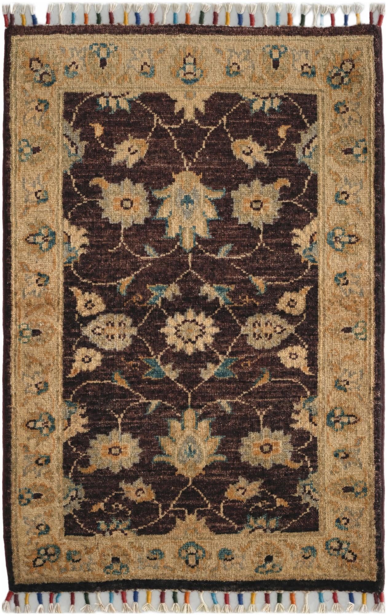 1' 11 x 3' Hand Knotted Ariana Ziegler Rug