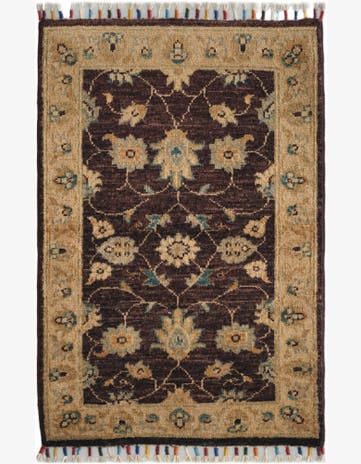 1' 11 x 3' Hand Knotted Ariana Ziegler Rug