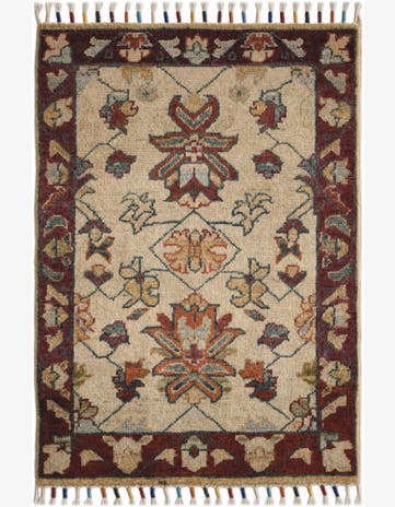 1' 11 x 2' 9 Hand Knotted Ariana Ziegler Rug