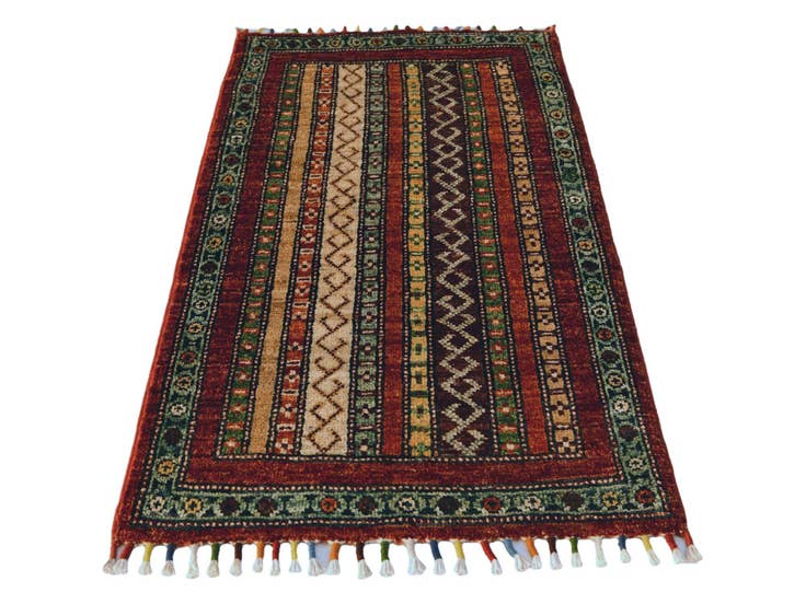 Detail image of 1' 10 x 3' 3 Hand Knotted Ariana Ziegler Rug