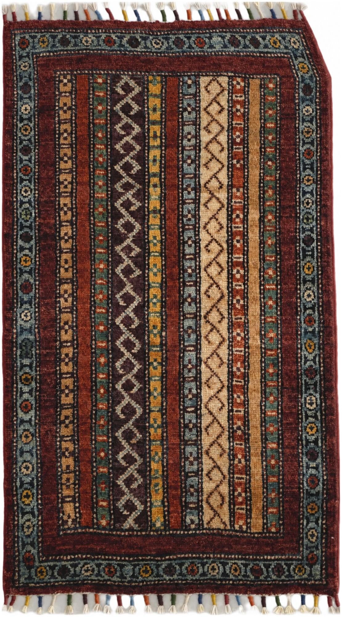 1' 10 x 3' 3 Hand Knotted Ariana Ziegler Rug