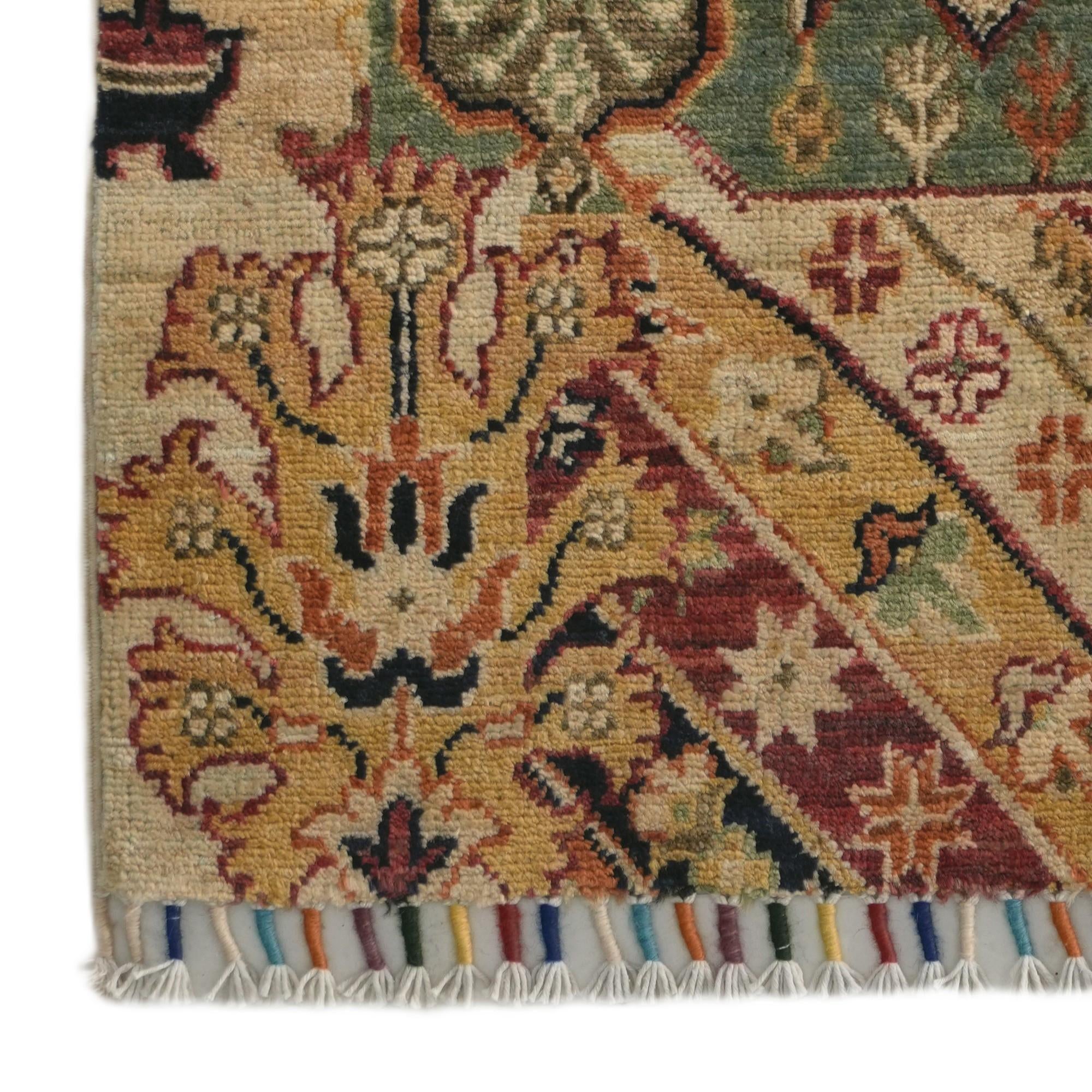 1' 11 x 2' 9 Hand Knotted Ariana Ziegler Rug