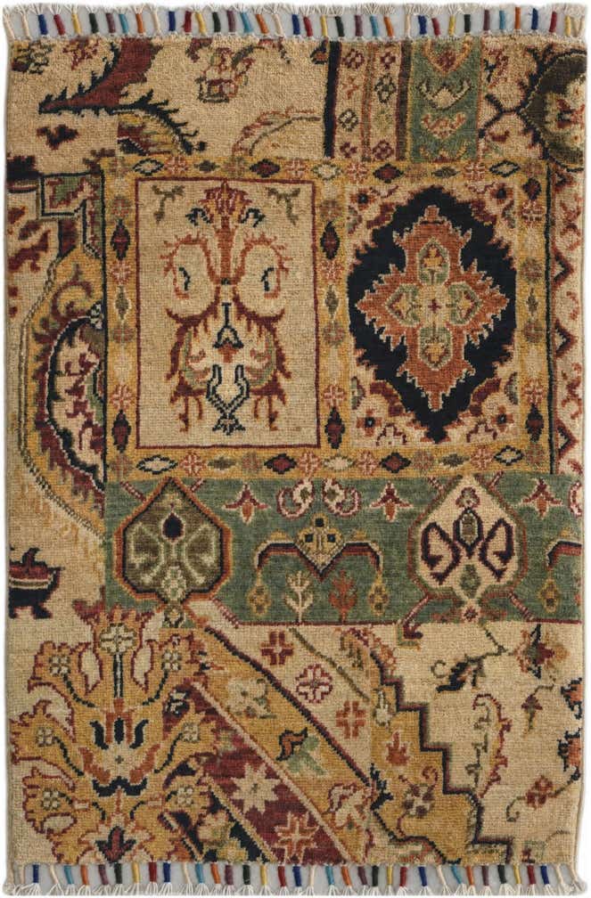 1' 11 x 2' 9 Hand Knotted Ariana Ziegler Rug