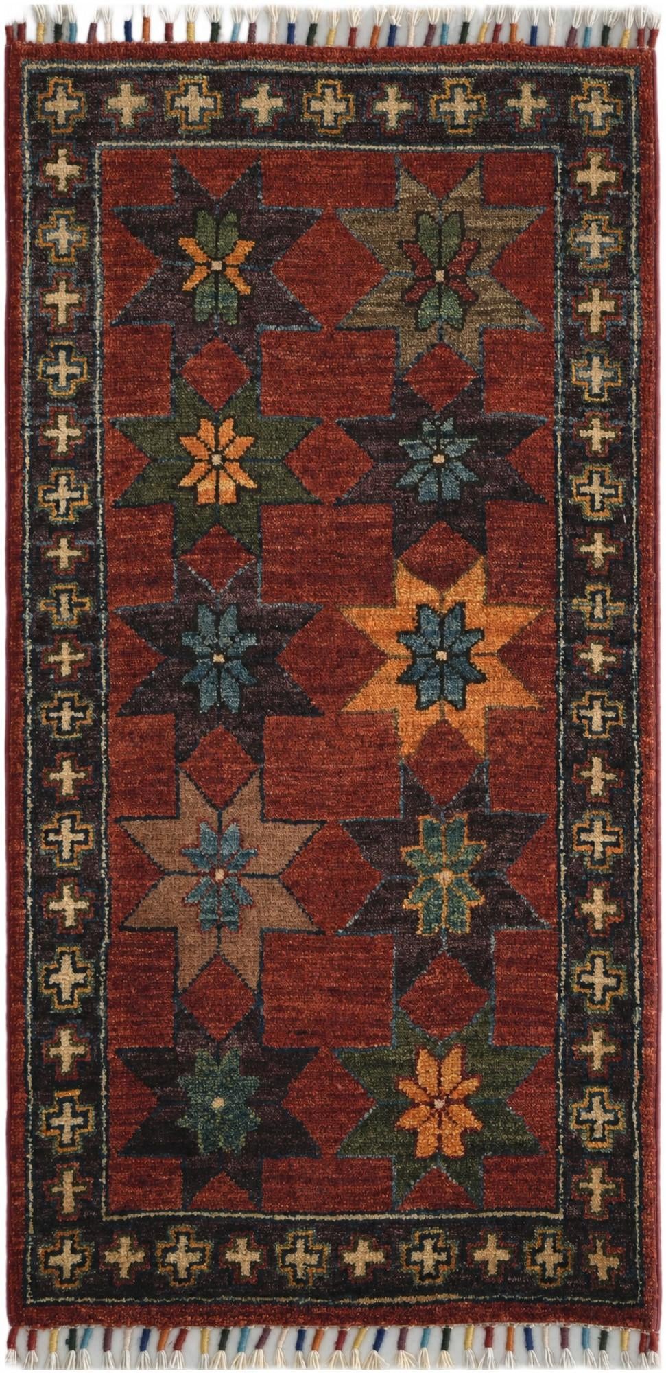 1' 10 x 3' 5 Hand Knotted Ariana Ziegler Rug