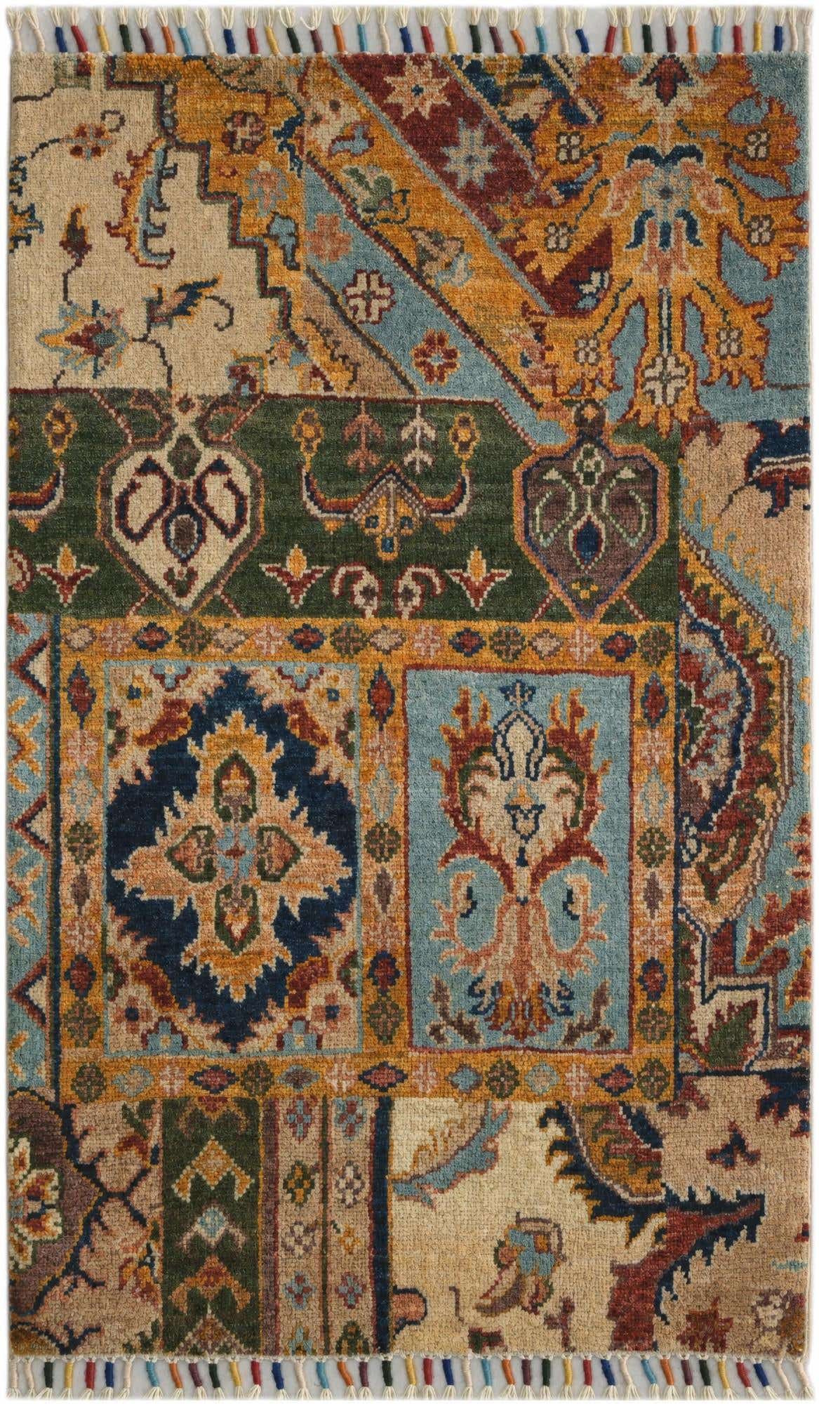 2' x 3' 2 Hand Knotted Ariana Ziegler Rug