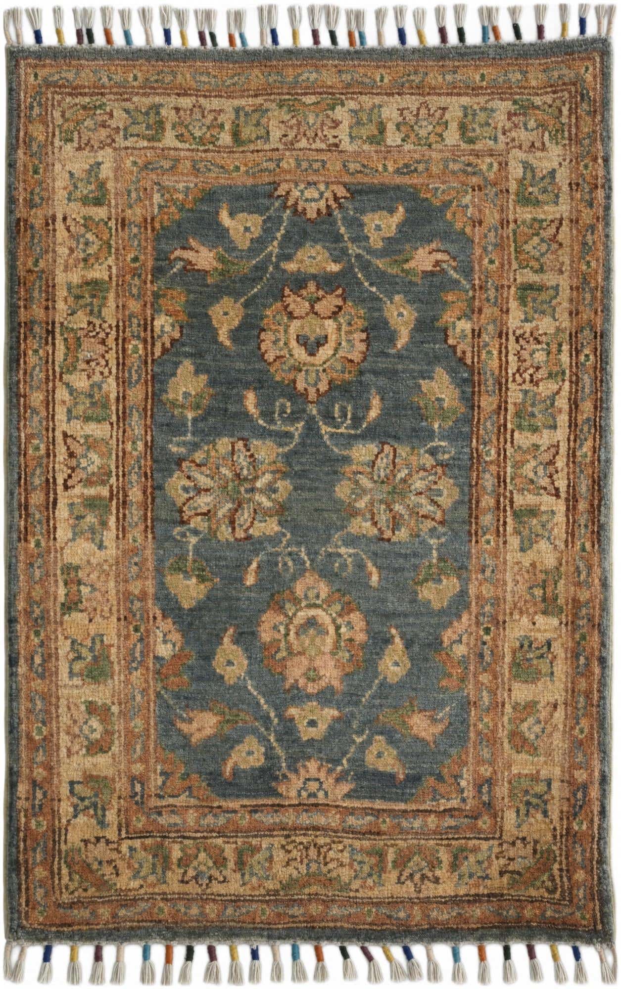 1' 11 x 3' Hand Knotted Ariana Ziegler Rug