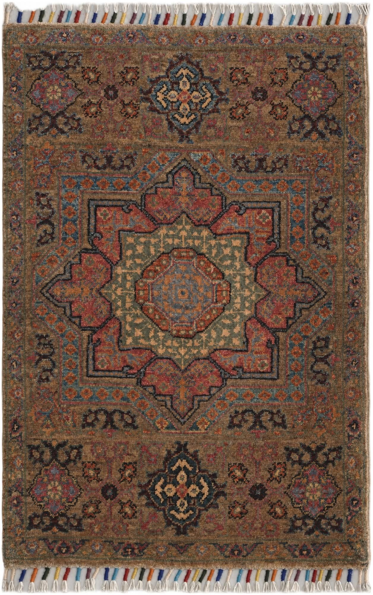 2' x 2' 11 Hand Knotted Ariana Ziegler Rug