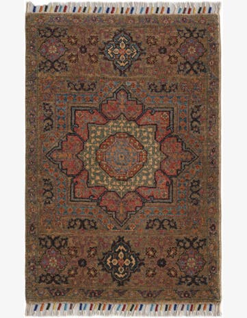 2' x 2' 11 Hand Knotted Ariana Ziegler Rug