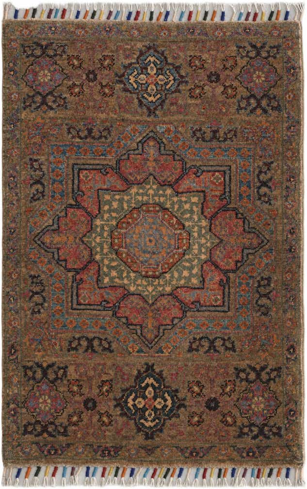 2' x 2' 11 Hand Knotted Ariana Ziegler Rug