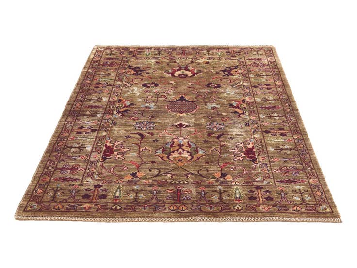 Detail image of 3' 11 x 5' 10 Hand Knotted Ariana Ziegler Rug