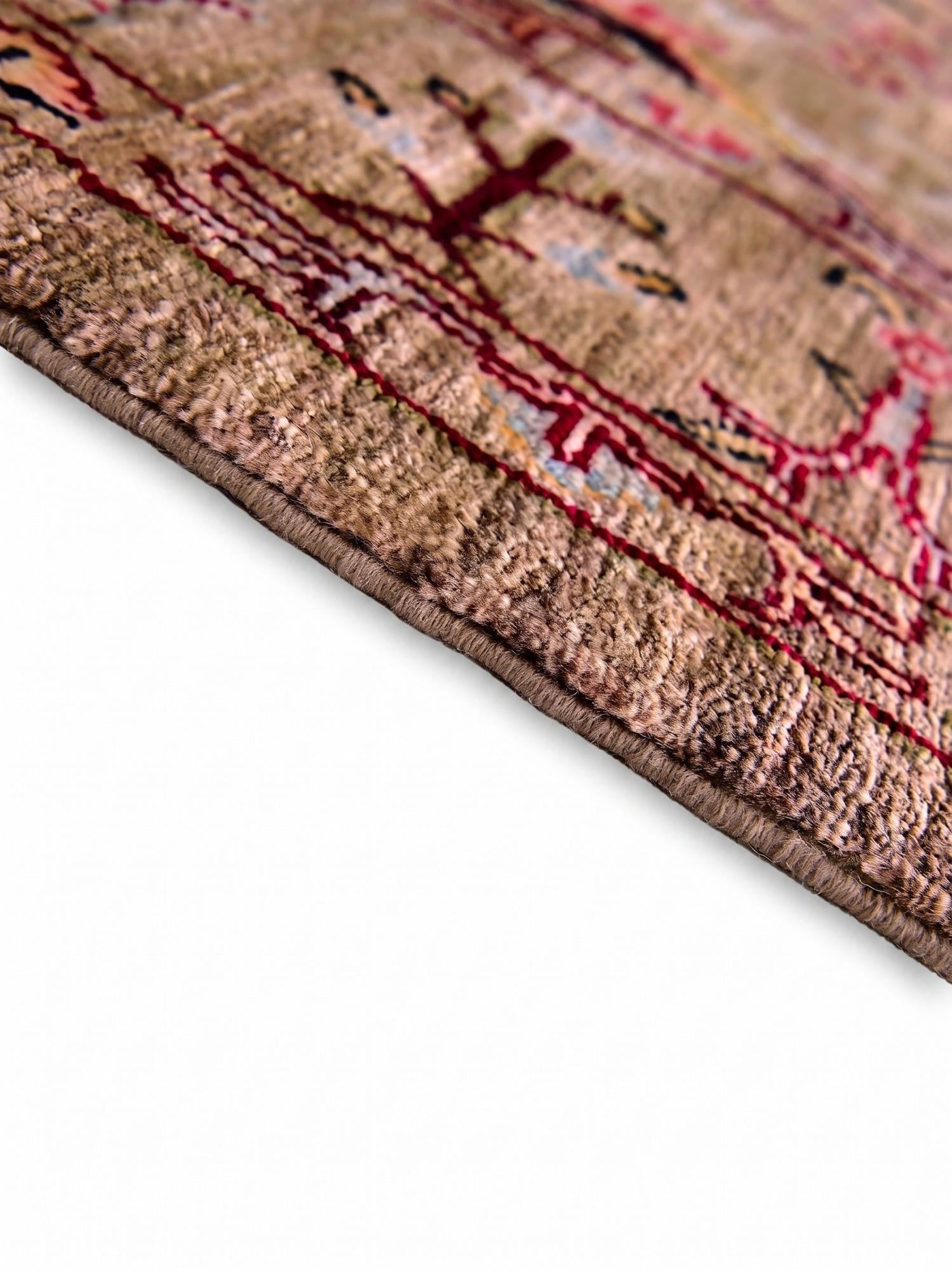 Detail image 8 of 12: 3' 11 x 5' 10 Hand Knotted Ariana Ziegler Rug
