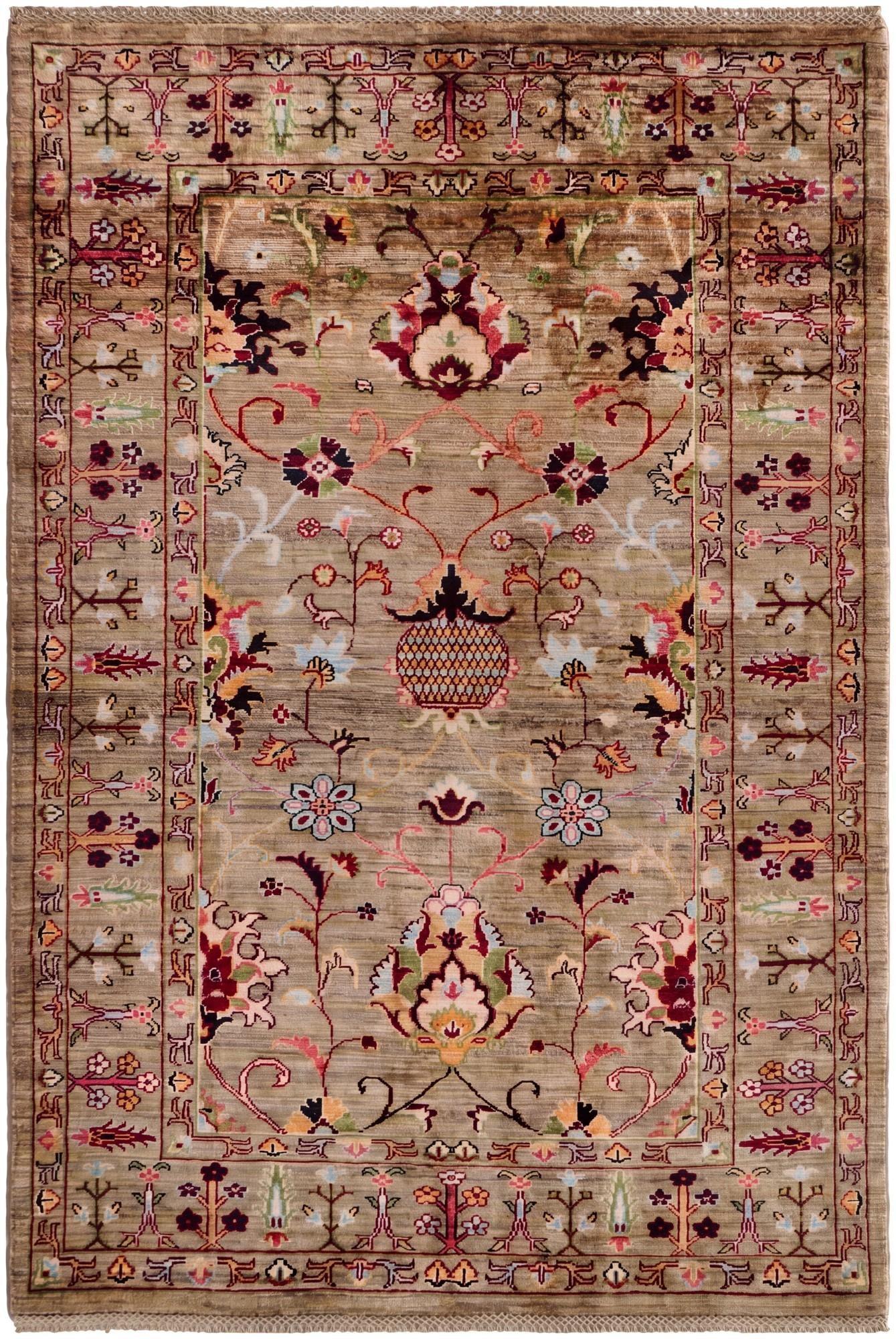 3' 11 x 5' 10 Hand Knotted Ariana Ziegler Rug