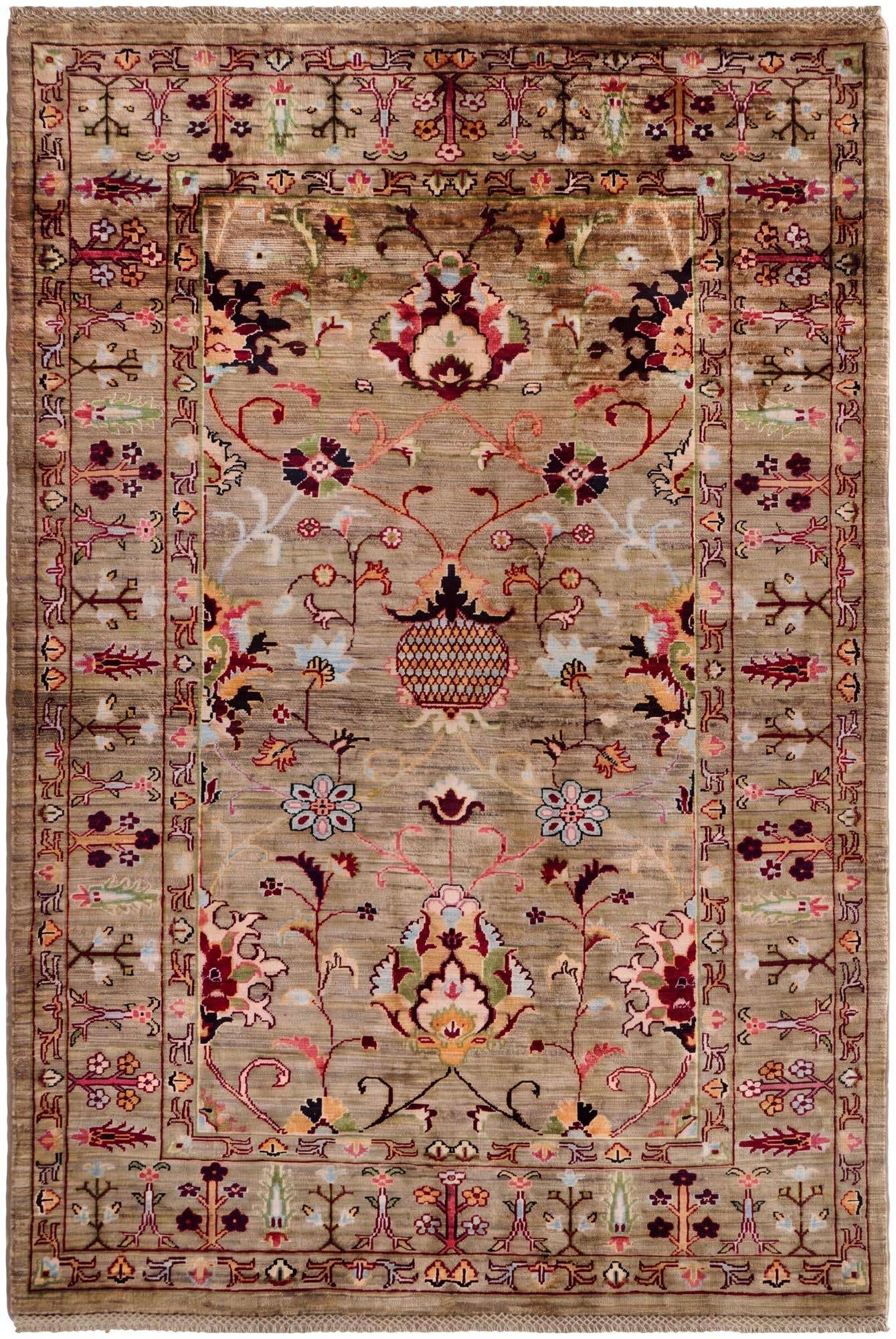 3' 11 x 5' 10 Hand Knotted Ariana Ziegler Rug