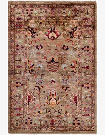 3' 11 x 5' 10 Hand Knotted Ariana Ziegler Rug