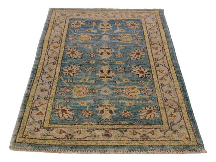 1' 10 x 3' Hand Knotted Ariana Ziegler Rug