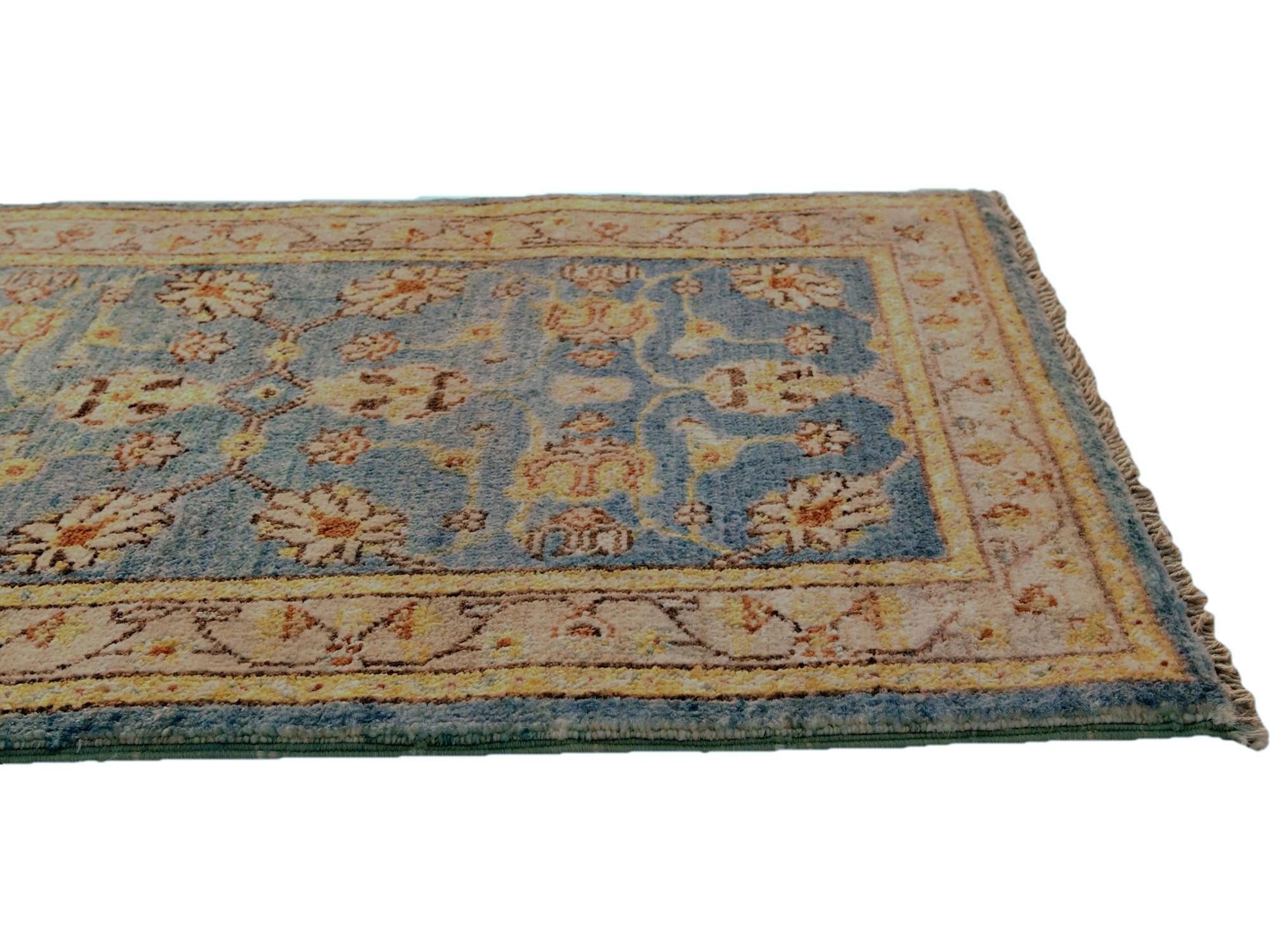 1' 10 x 3' Hand Knotted Ariana Ziegler Rug