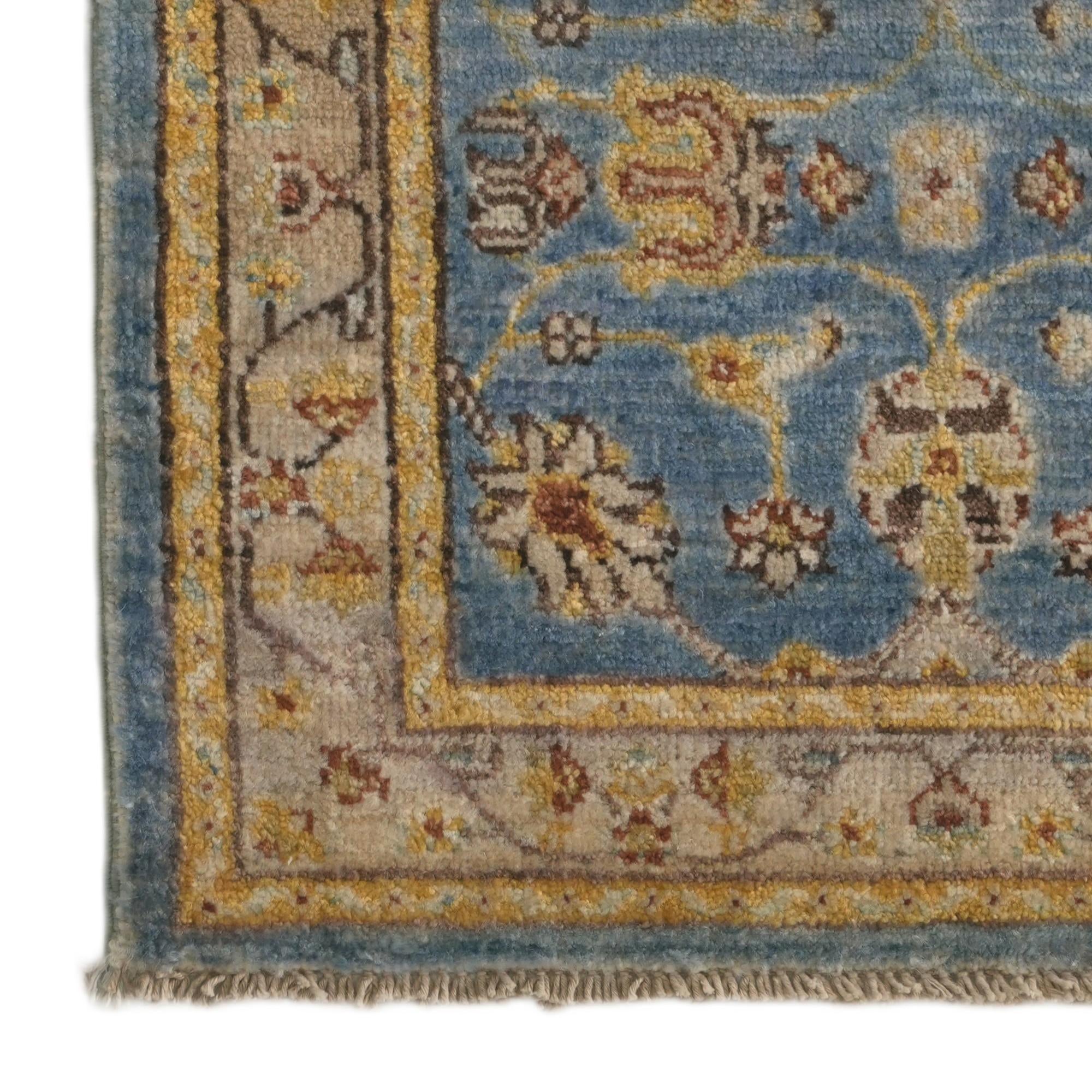 1' 10 x 3' Hand Knotted Ariana Ziegler Rug