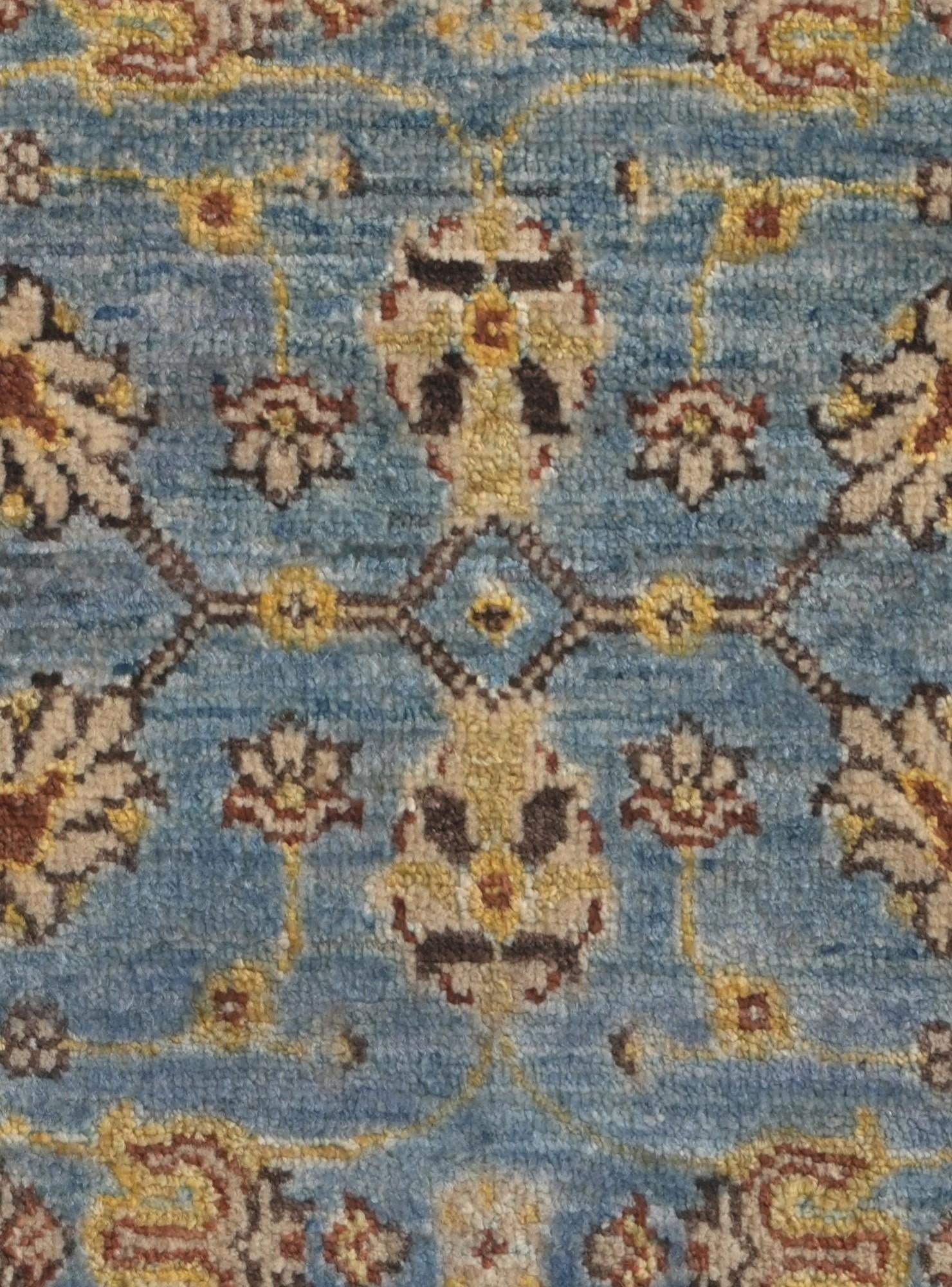 1' 10 x 3' Hand Knotted Ariana Ziegler Rug