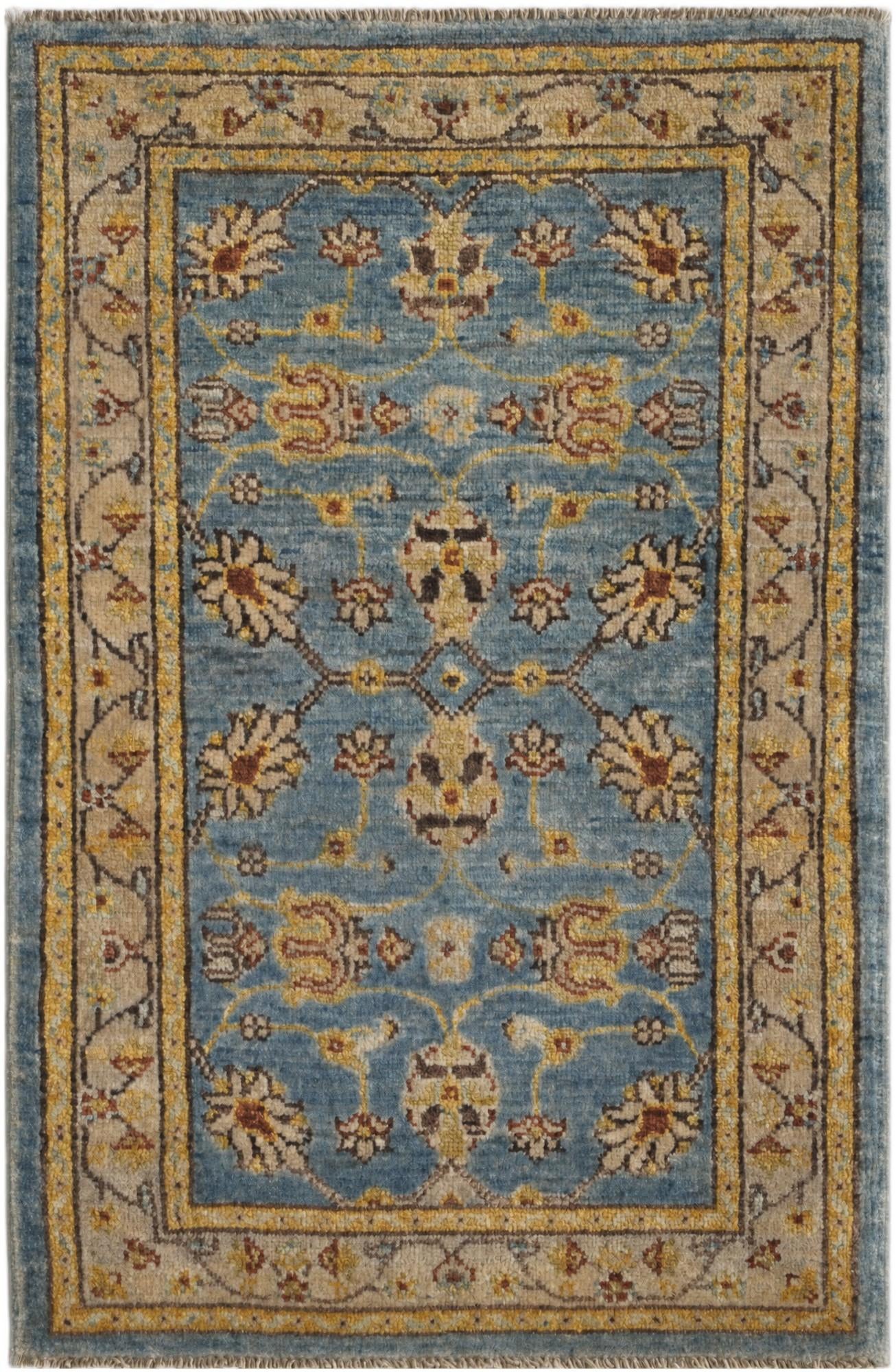 1' 10 x 3' Hand Knotted Ariana Ziegler Rug