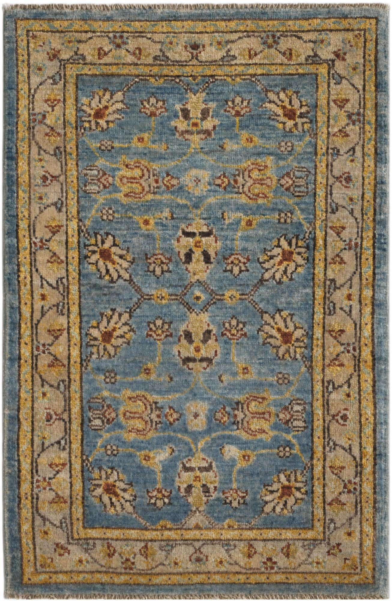 1' 10 x 3' Hand Knotted Ariana Ziegler Rug