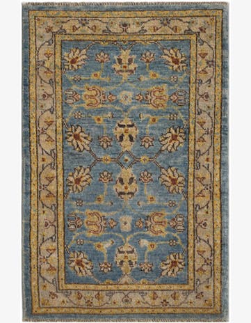 1' 10 x 3' Hand Knotted Ariana Ziegler Rug