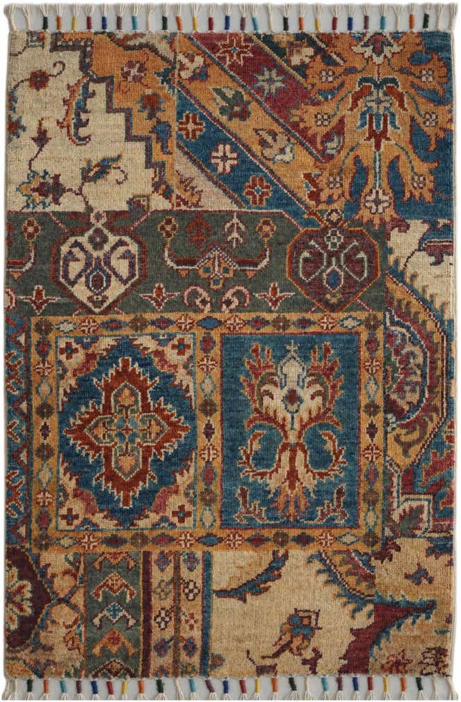 2' x 3' 1 Hand Knotted Ariana Ziegler Rug