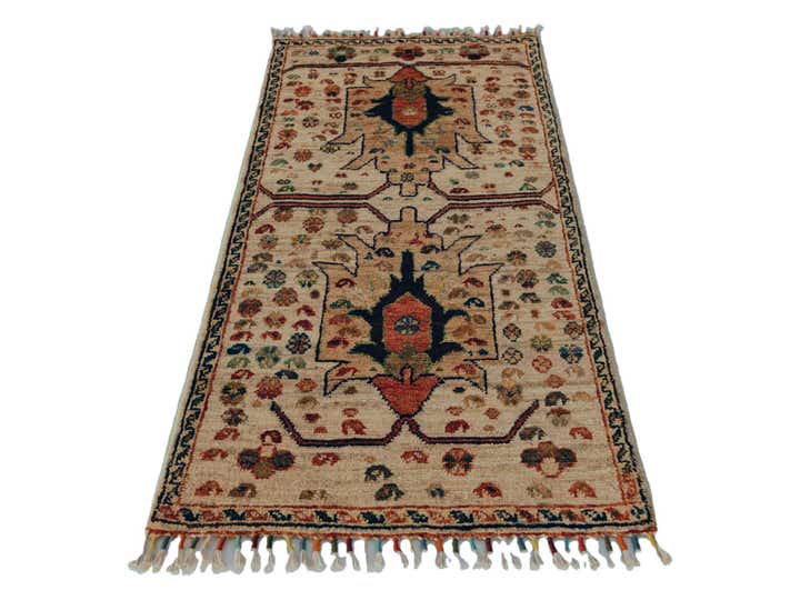 1' 9 x 3' 8 Hand Knotted Ariana Ziegler Rug