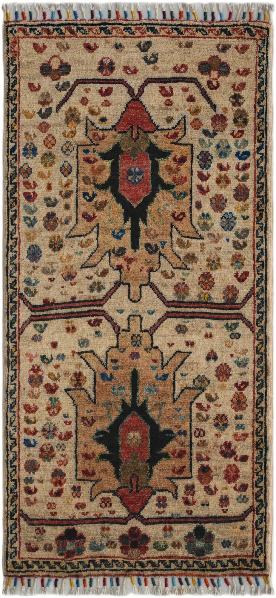 1' 9 x 3' 8 Hand Knotted Ariana Ziegler Rug