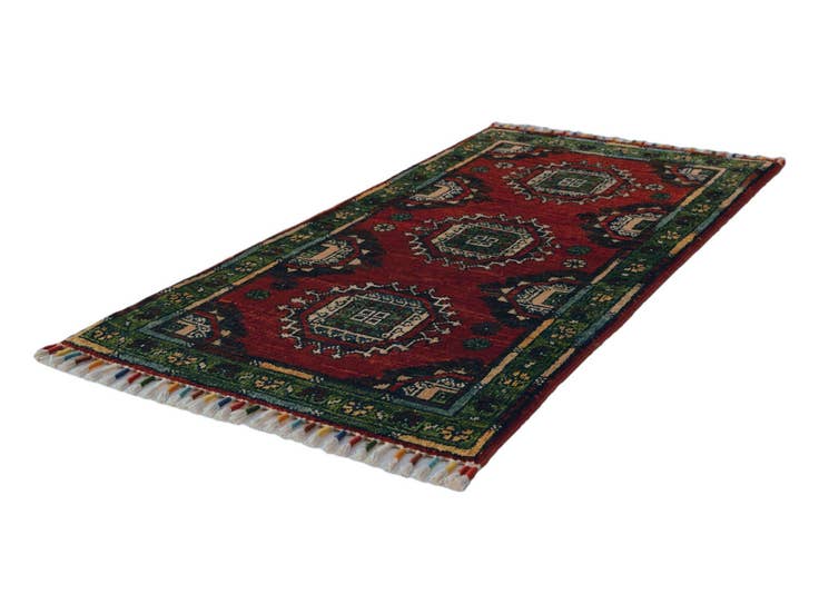 Detail image of 1' 8 x 3' 3 Hand Knotted Ariana Ziegler Rug