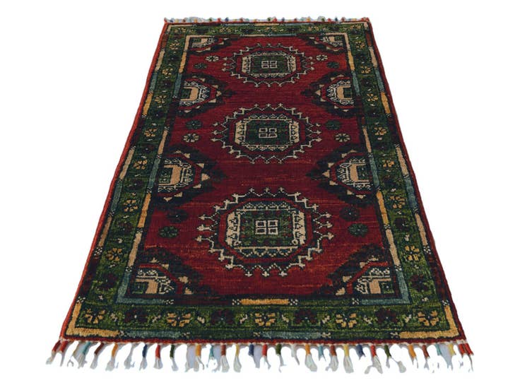 Detail image of 1' 8 x 3' 3 Hand Knotted Ariana Ziegler Rug