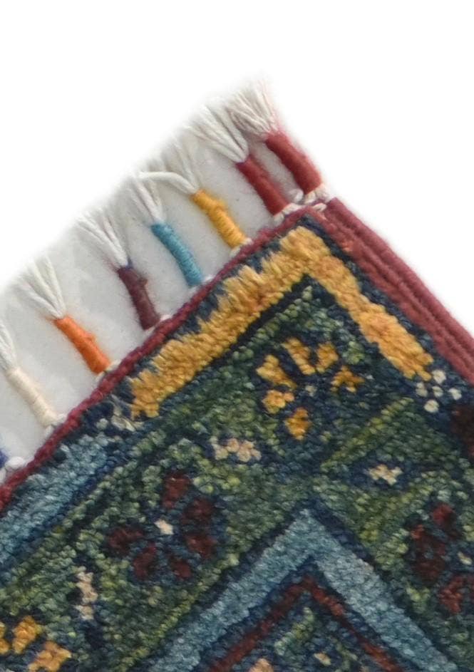 Detail image of 1' 8 x 3' 3 Hand Knotted Ariana Ziegler Rug