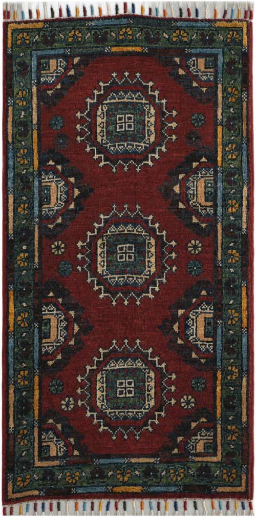1' 8 x 3' 3 Hand Knotted Ariana Ziegler Rug