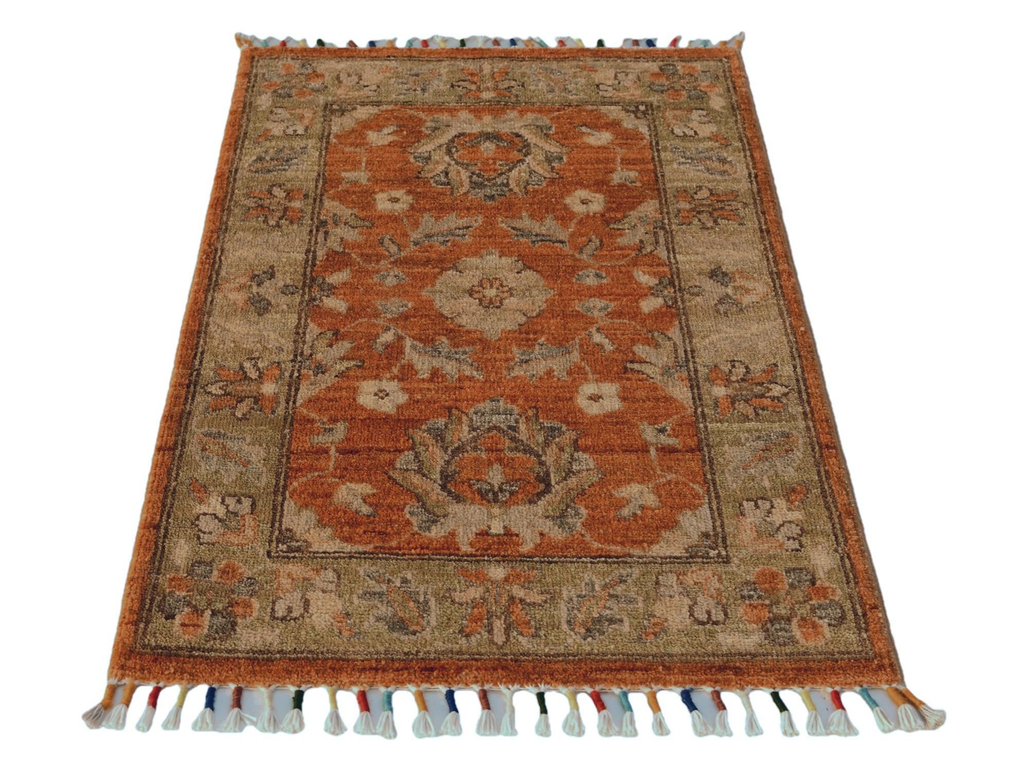 1' 11 x 3' Hand Knotted Ariana Ziegler Rug