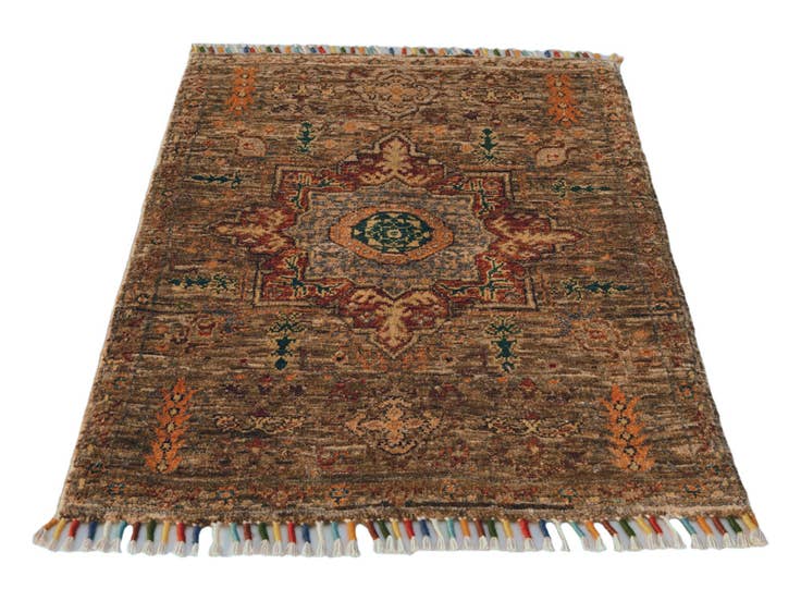 Detail image of 2' 1 x 2' 10 Hand Knotted Ariana Ziegler Rug