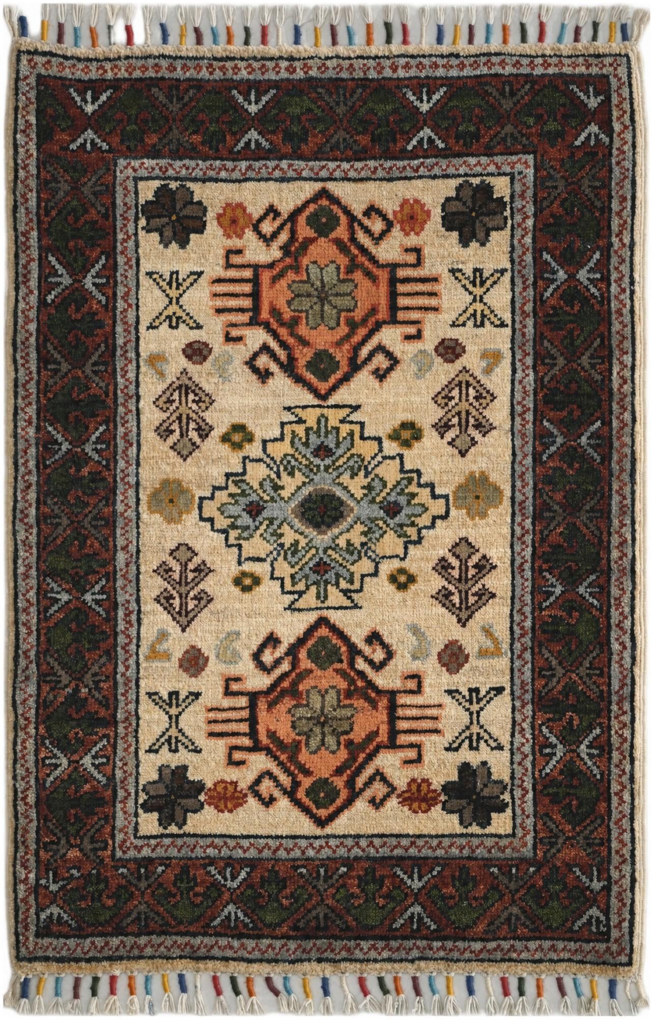 1' 11 x 2' 10 Hand Knotted Ariana Ziegler Rug