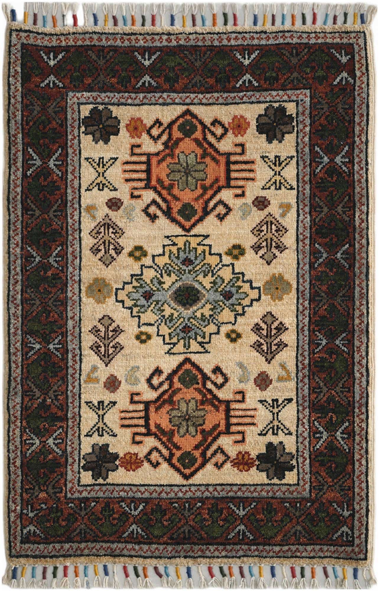 1' 11 x 2' 10 Hand Knotted Ariana Ziegler Rug
