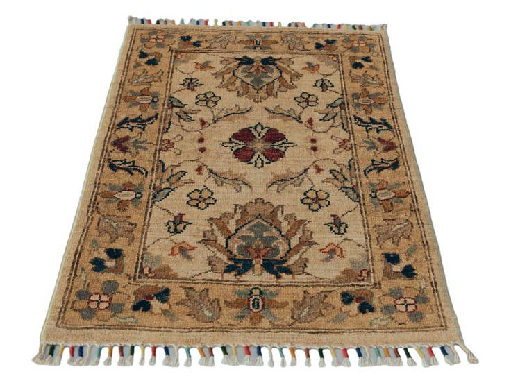 Detail image of 2' x 2' 10 Hand Knotted Ariana Ziegler Rug