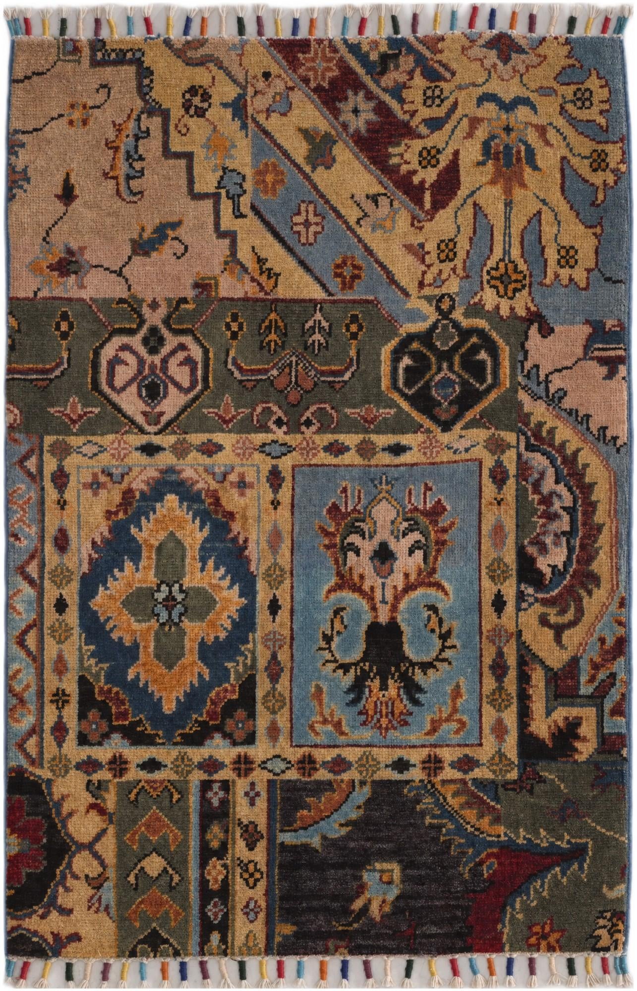 2' x 3' Hand Knotted Ariana Ziegler Rug