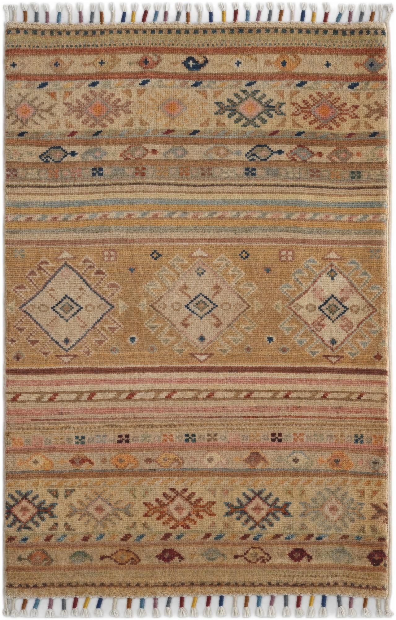 2' x 3' 1 Hand Knotted Ariana Ziegler Rug