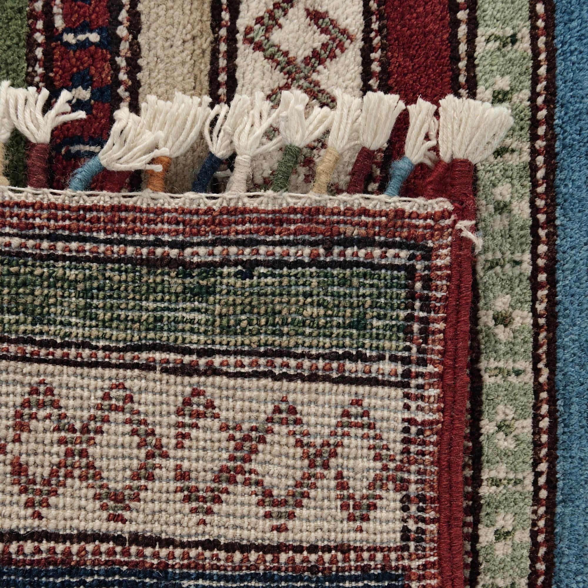 50cm x 100cm Hand Knotted Ariana Ziegler Rug