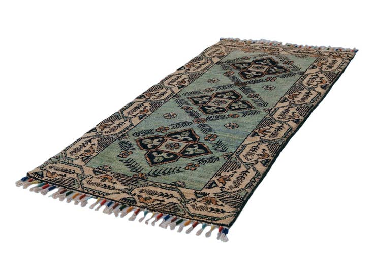 Detail image of 1' 8 x 3' 5 Hand Knotted Ariana Ziegler Rug