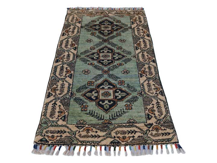 1' 8 x 3' 5 Hand Knotted Ariana Ziegler Rug