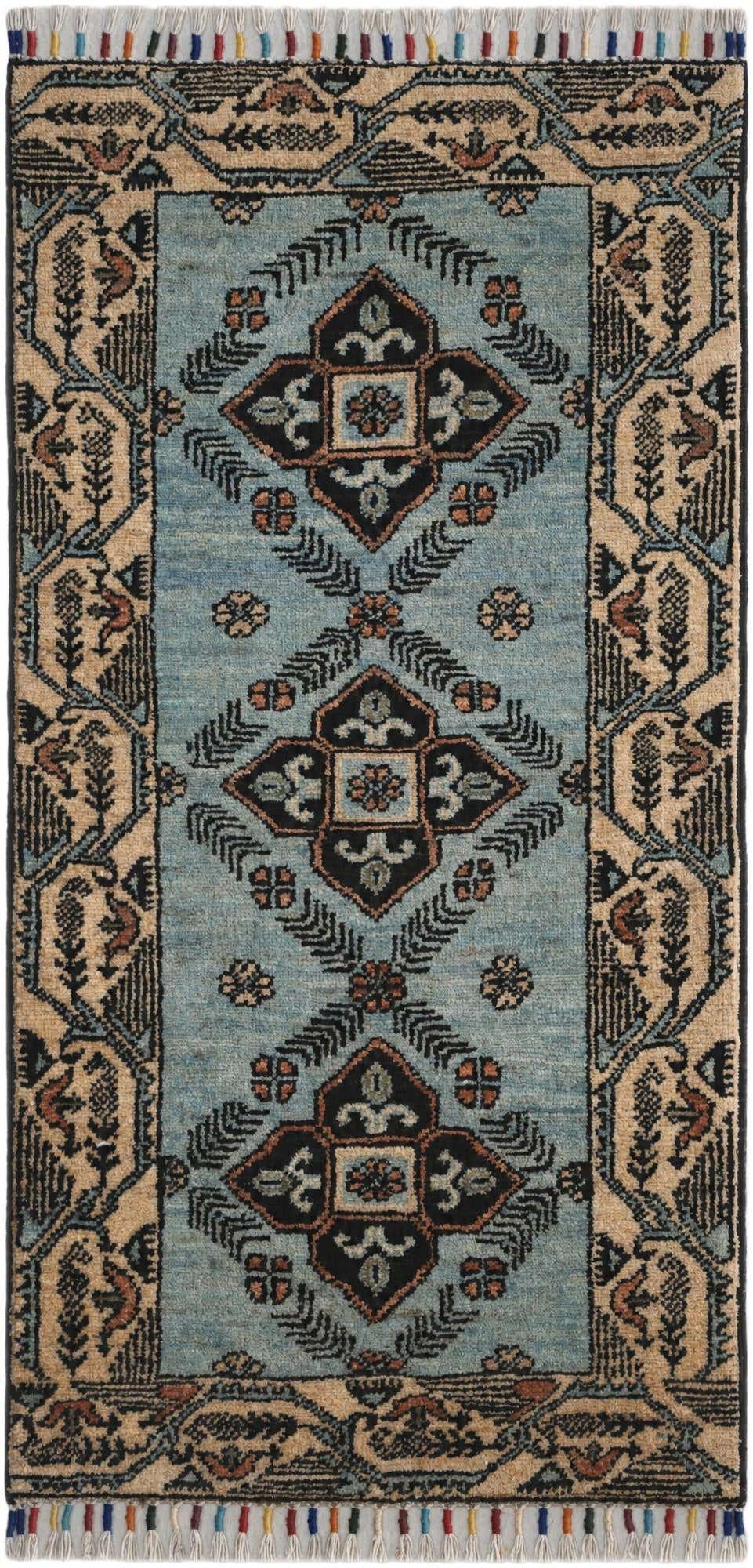 1' 8 x 3' 5 Hand Knotted Ariana Ziegler Rug